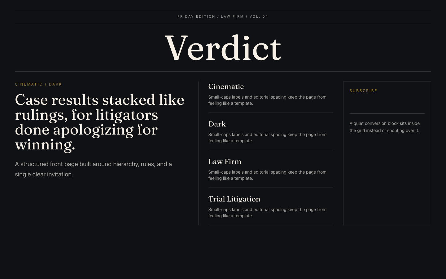 Verdict preview